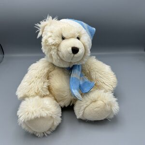 Keel Toys Simply Soft Collection Teddy Bear Plush Scarf Hat Stuffed Animal 10"